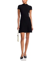 Bouclé Mock Neck Mini Dress - Exclusive