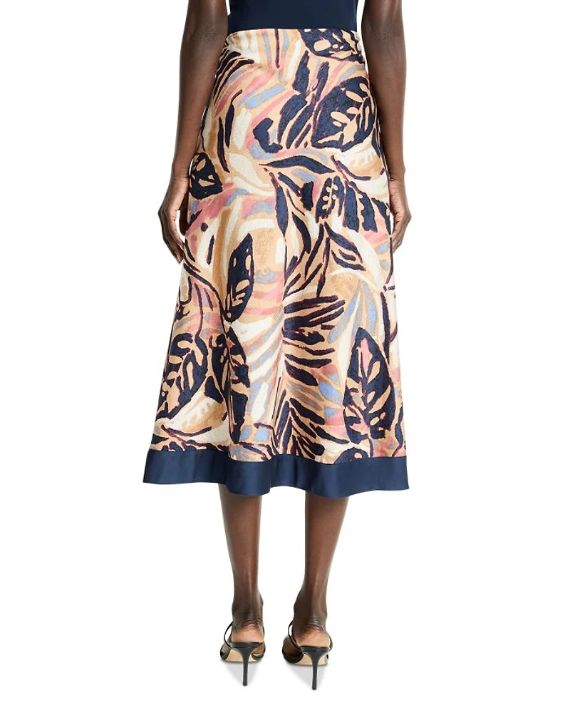 Terracotta Garden Midi Skirt