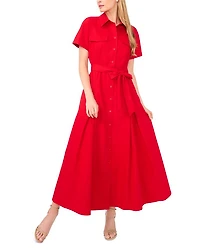 Shirt Dress with Self Belt