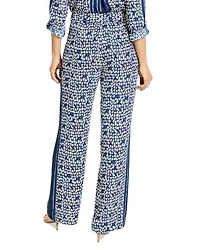 Etched Angles Wide Leg Pants