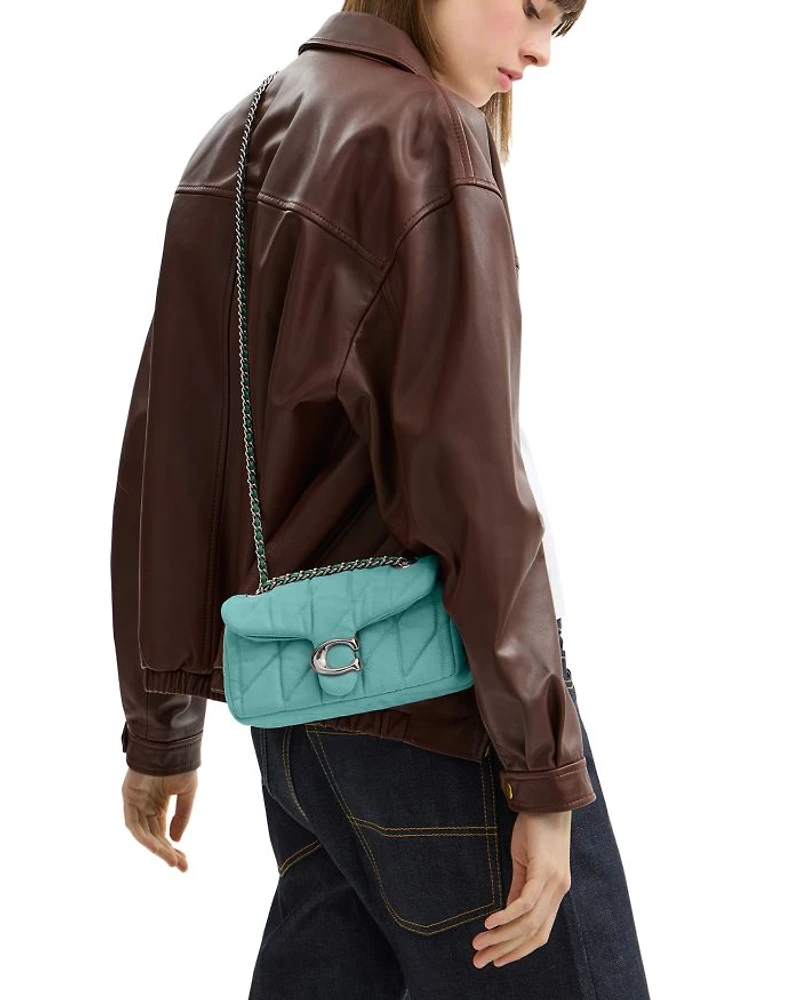 Quilted Denim Tabby Shoulder Bag 20