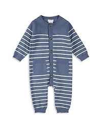Firsts by petit lem Boys' Striped Sweater Knit Playsuit - Baby