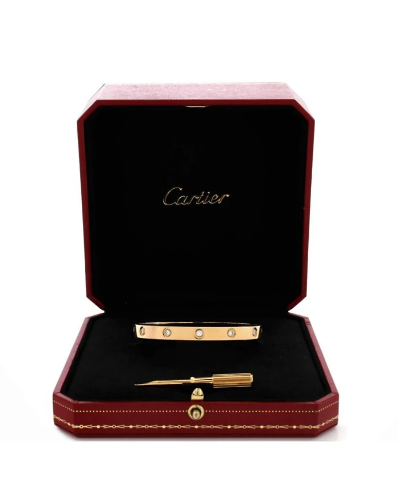 Love 10 Diamond Bracelet 18K Gold with Diamonds