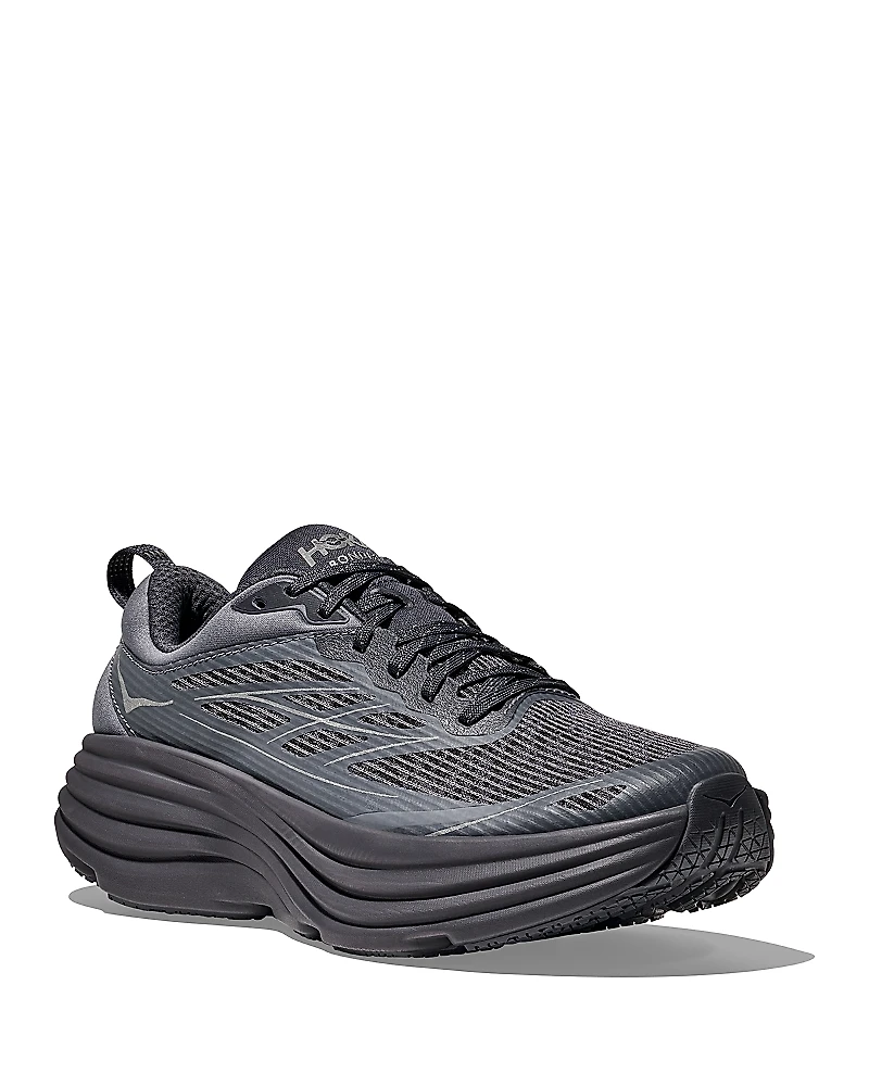 Hoka Men's Stealth/Tech Bondi 8 Caged Sneakers