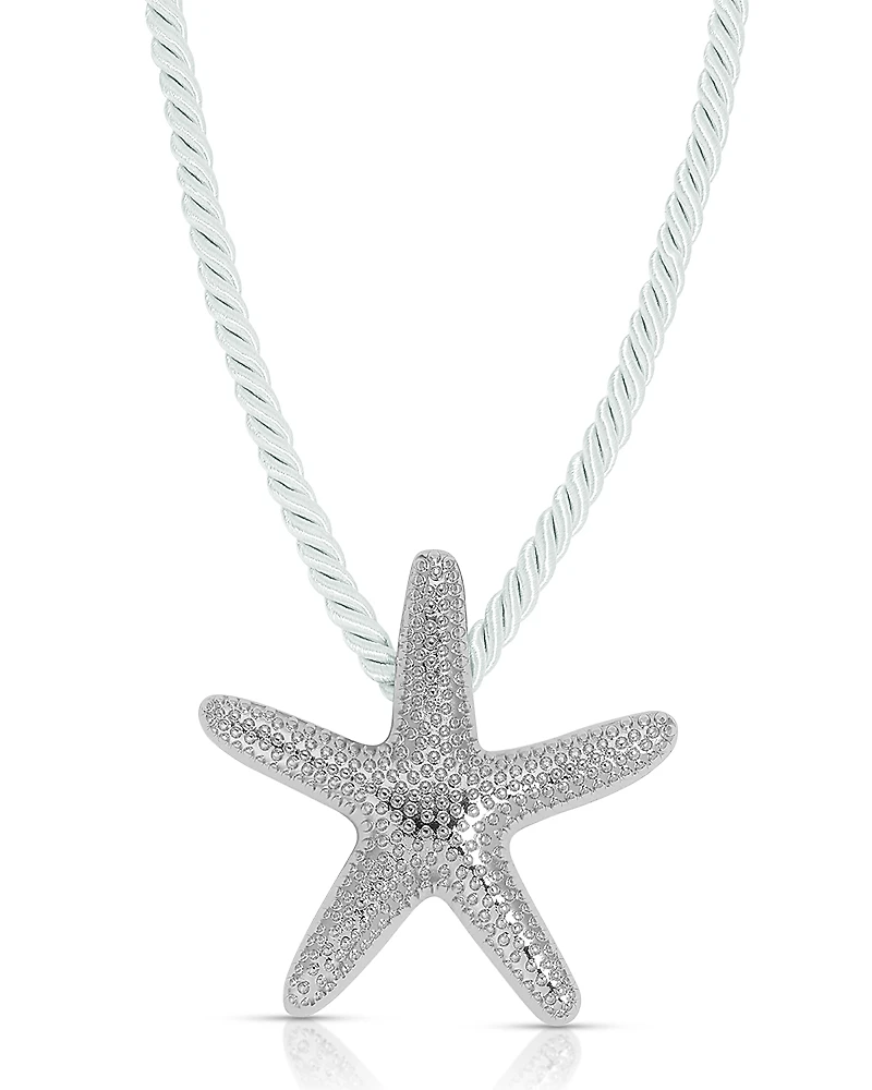 Ettika Starfish Statement Pendant Necklace, 16-19