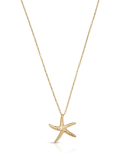 Ettika Starfish Luxe Pendant Necklace, 29.5-34.5