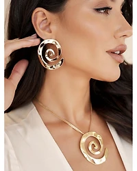 Aura Swirl Drop Earrings