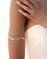 Intertwined Aura Swirl Arm Cuff