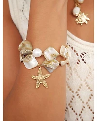 True Shell Stretch Bracelets, Set of 2