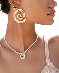Aura Swirl Stud Earrings