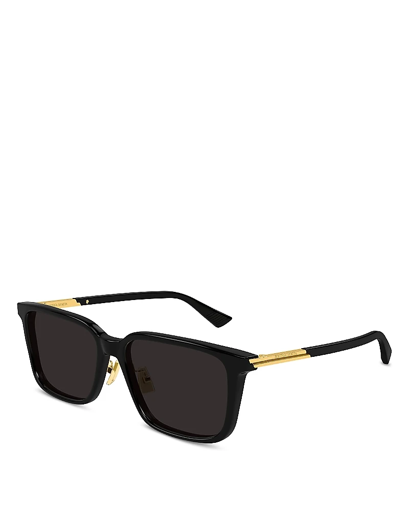 Bottega Veneta Rectangle Sunglasses, 57mm