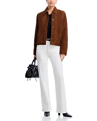 The Arrow High Rise Straight Jeans White