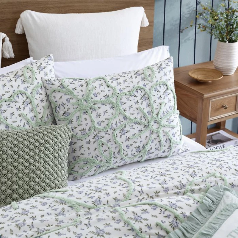 Blueberry Chenille Bedding Set