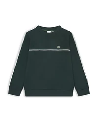 Lacoste Boys' Logo Tape Crewneck Sweatshirt - Little Kid, Big Kid