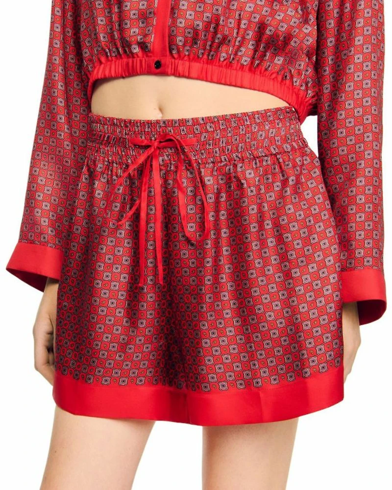 Scarf Print Shorts