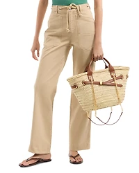 Veronica Beard Heather Straight Leg Pants