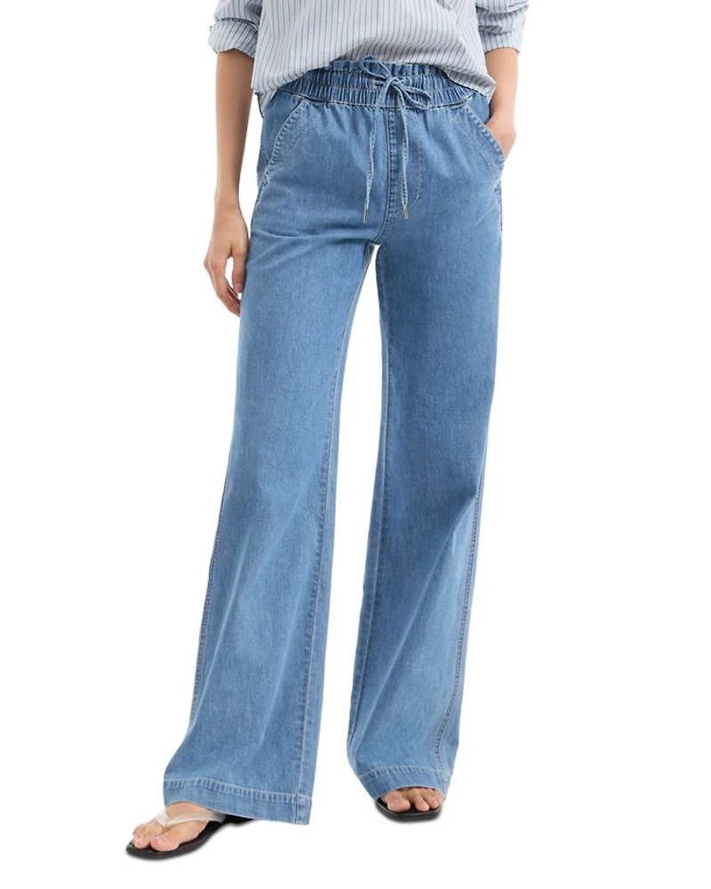 Dunford High Rise Wide Leg Jeans Amethyst Forest