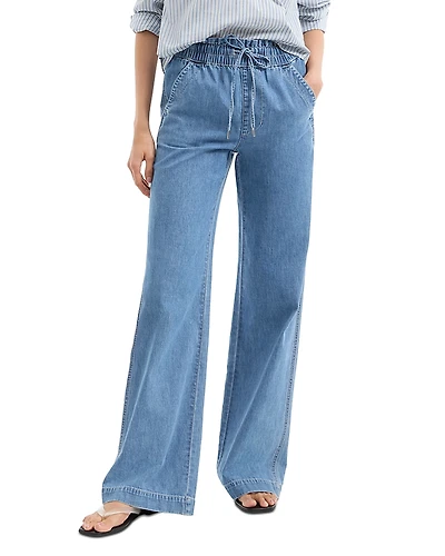 Veronica Beard Dunford High Rise Wide Leg Jeans