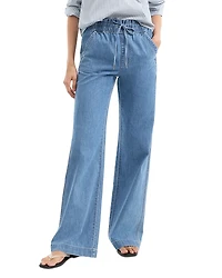 Veronica Beard Dunford High Rise Wide Leg Jeans