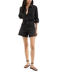 Ellis Mid Rise Denim Shorts