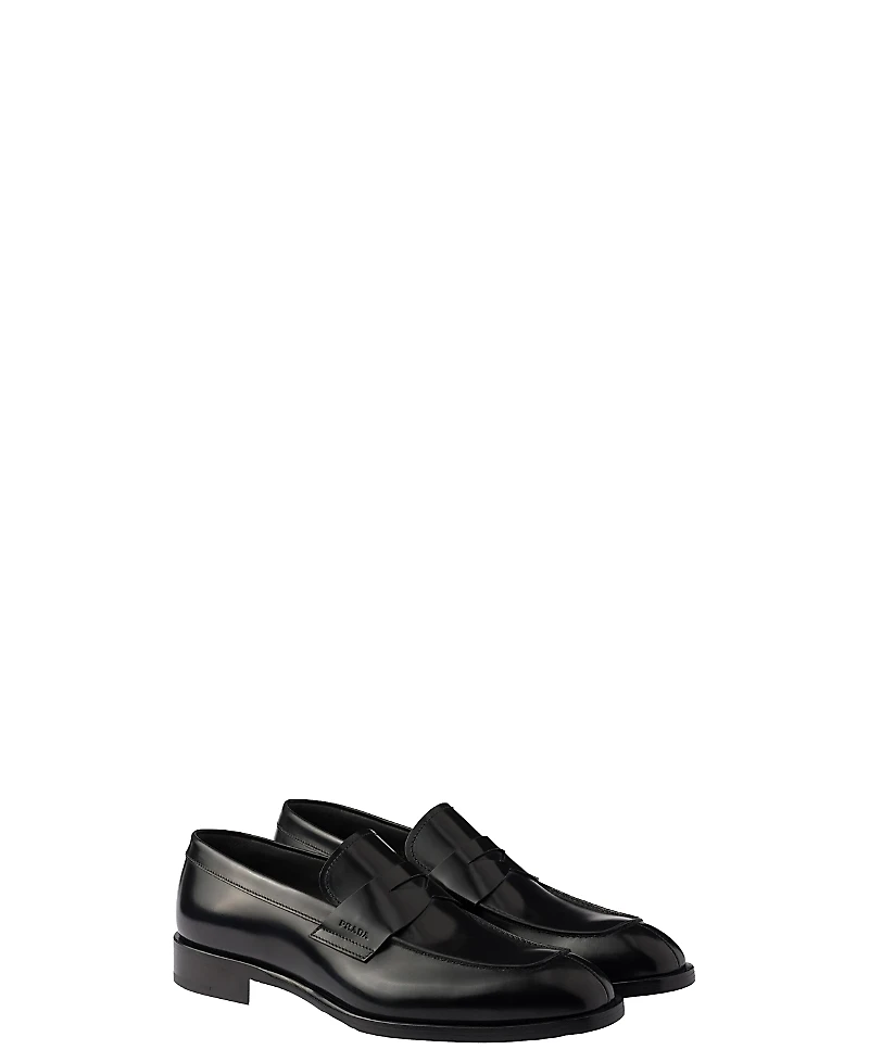 Prada Men's Brushed Leather Loafers