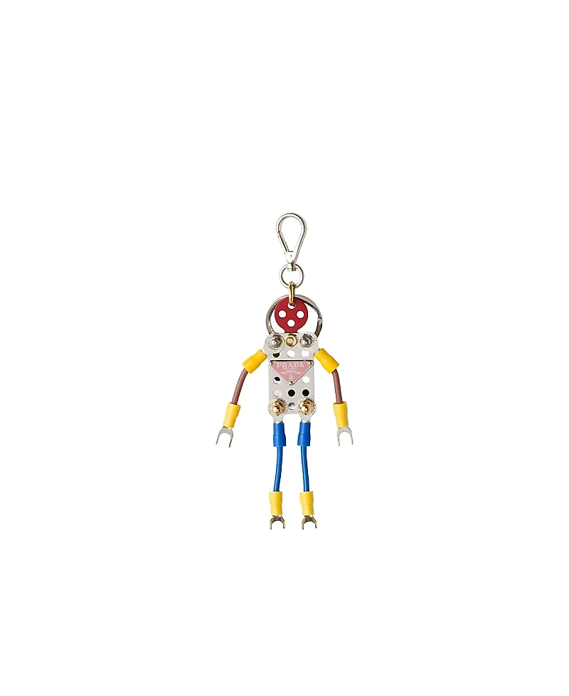 Prada Metal Robot Bag Charm
