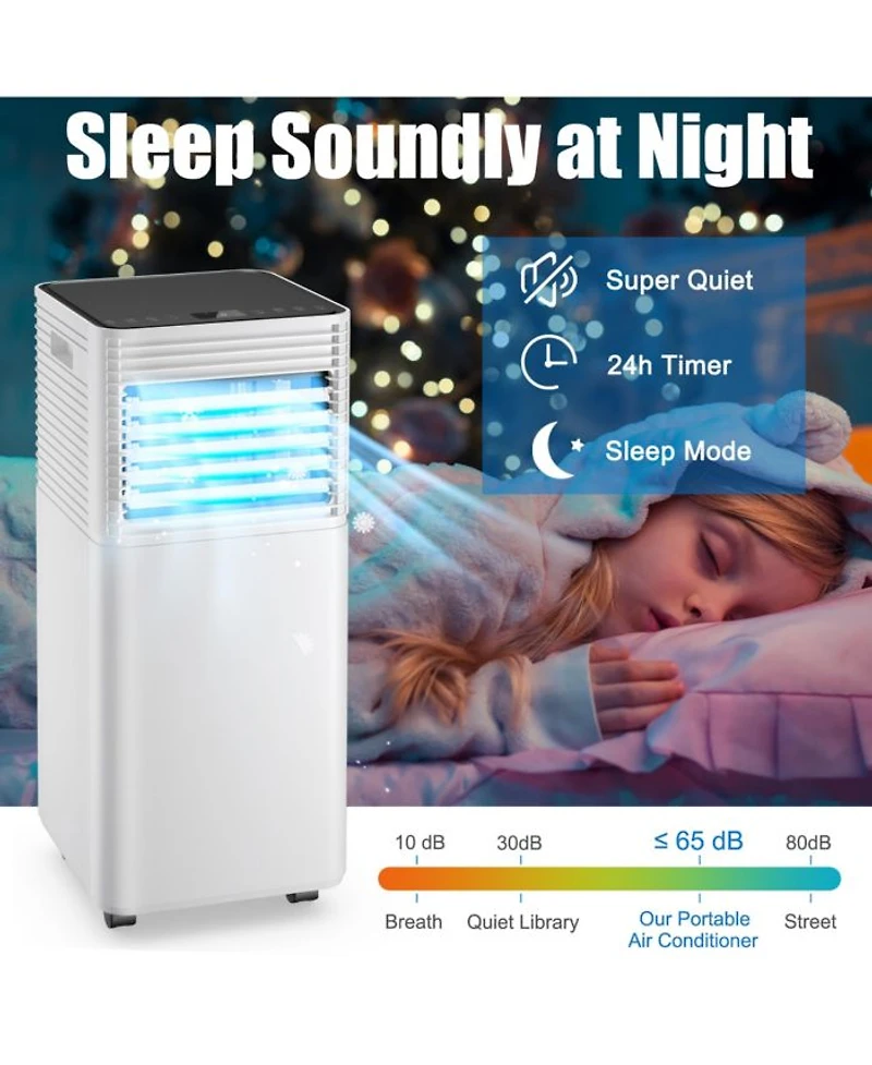 10000 BTU Portable Air Conditioner 3-in-1 Cooler w/Dehumidifier & Fan Mode
