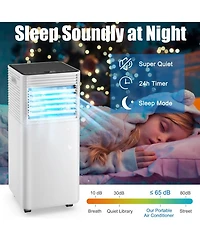 10000 BTU Portable Air Conditioner 3-in-1 Cooler w/Dehumidifier & Fan Mode