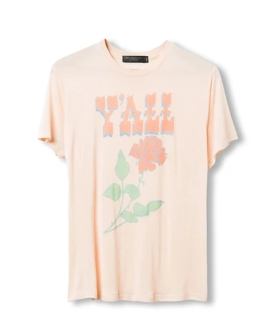 Junk Food Clothing Women's Yall Vintage Tissue Tee