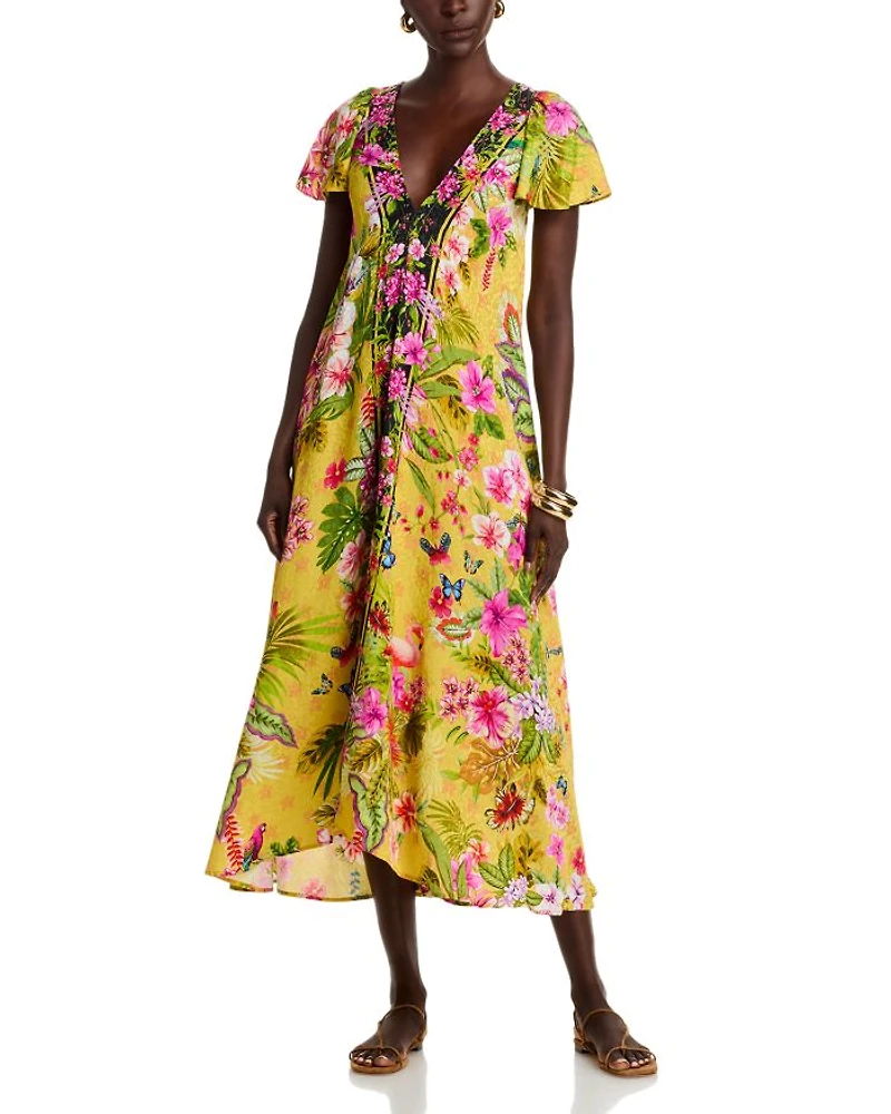 Eva Flutter Sleeve Dress