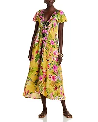 Johnny Was Eva Flutter Sleeve Dress