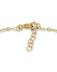 Blue Pavé Hamsa Hand Ankle Bracelet - Exclusive