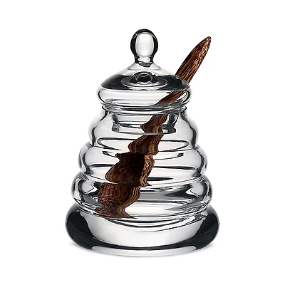 William Yeoward Crystal Classic Honey Jar and Spoon