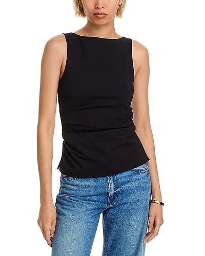 rag & bone Irina Ponte Shirred Tank
