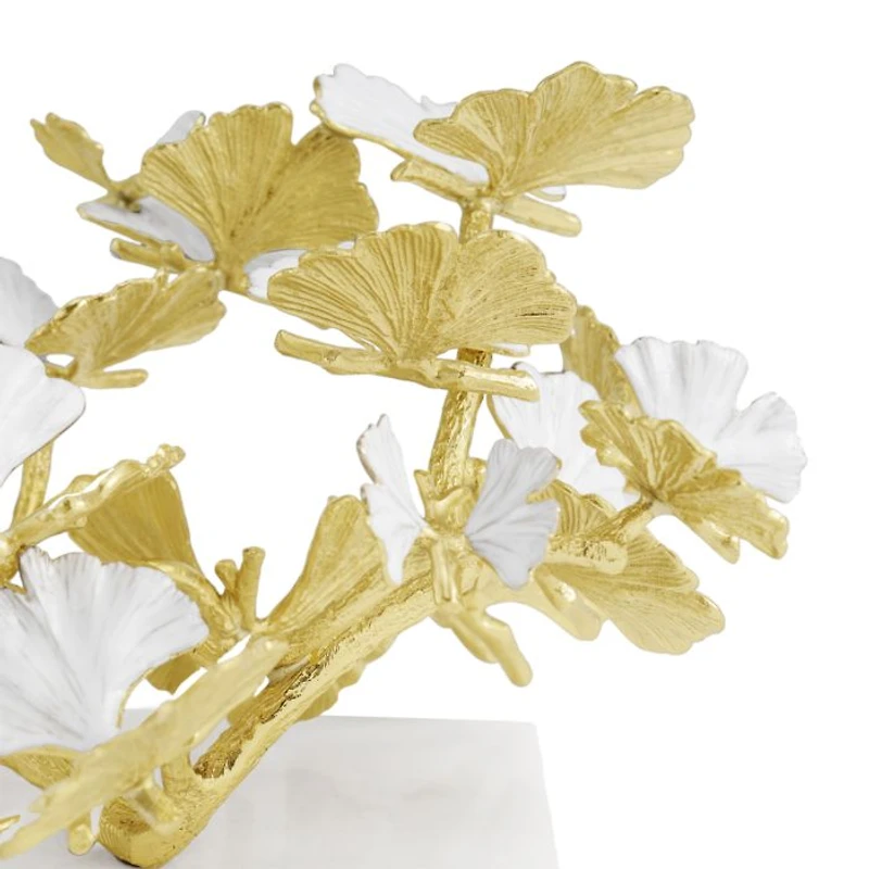 Butterfly Ginkgo Golden Decorative Object