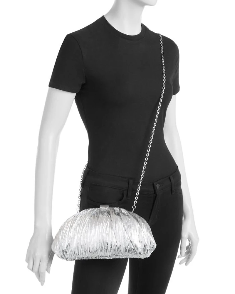 Gathered Pleat Convertible Clutch