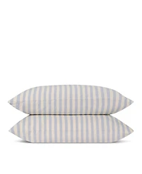 Pembroke Stripe Linen Blend Pillowcases, Standard