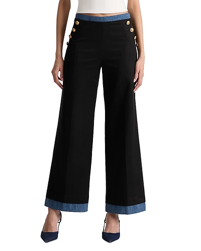 Alice and Olivia Narin Button Front Pants
