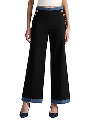 Alice and Olivia Narin Button Front Pants