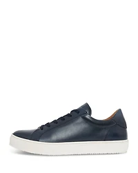 Men's White Leather Trainer Sneakers