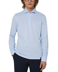 Boggi Milano Japanese Jersey Long Sleeve Polo Shirt