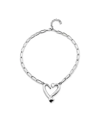 UNOde50 Silver Pendant with Links and Heart