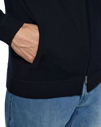 Merino Wool Zip Front Hoodie
