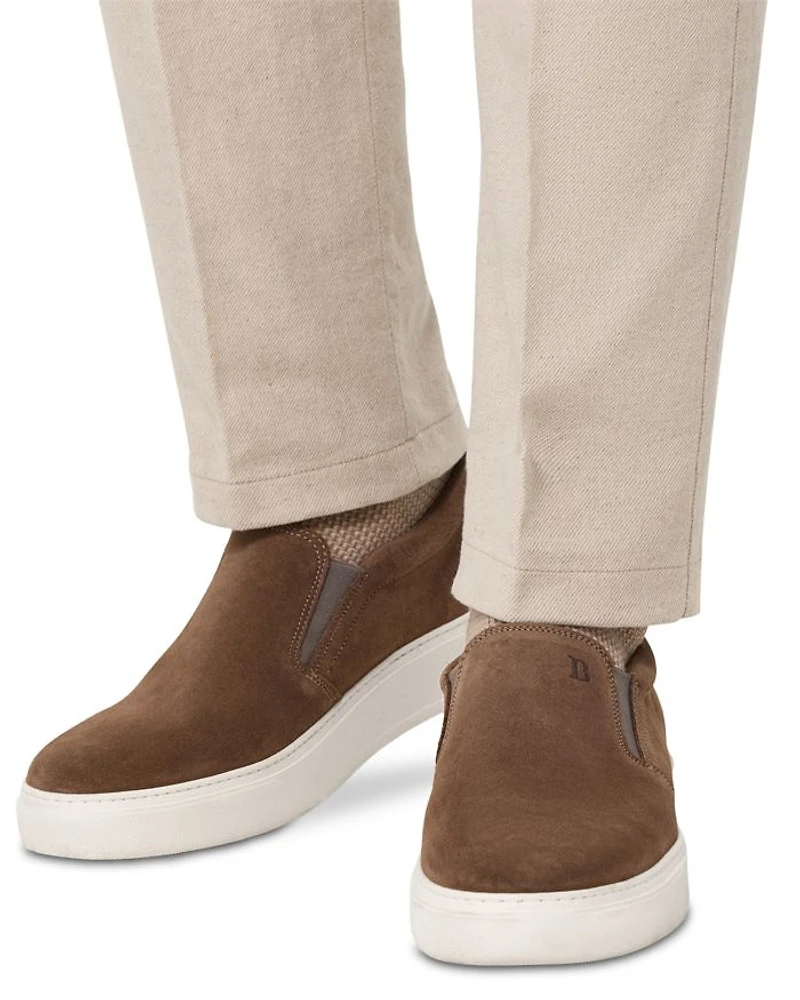 Men's Slip On Suede Sneakers