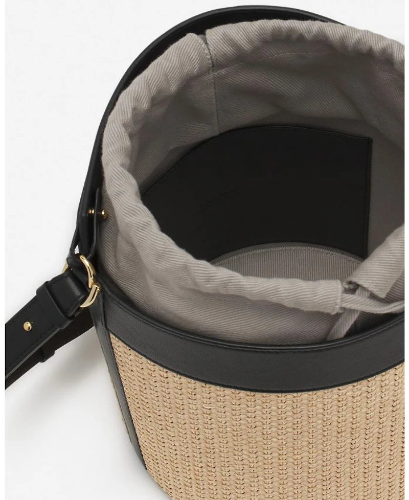 Sequence Raffia Bucket Bag