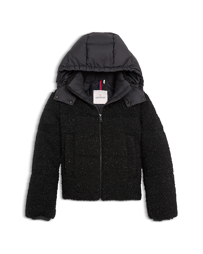 Moncler Girls' Zambaga Teddy Hooded Jacket