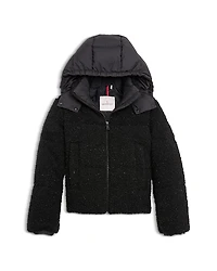 Moncler Girls' Zambaga Teddy Hooded Jacket
