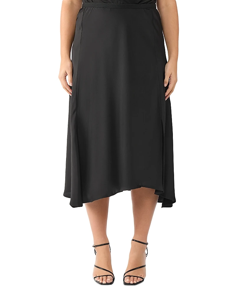 Estelle Plus Urban Luxe Satin Skirt