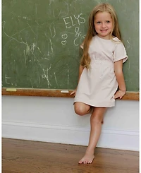 Girls' Organic Bear Collection French Terry Short Sleeves Dress - Little Kid