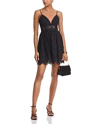 Lilia Cotton Eyelet Mini Dress